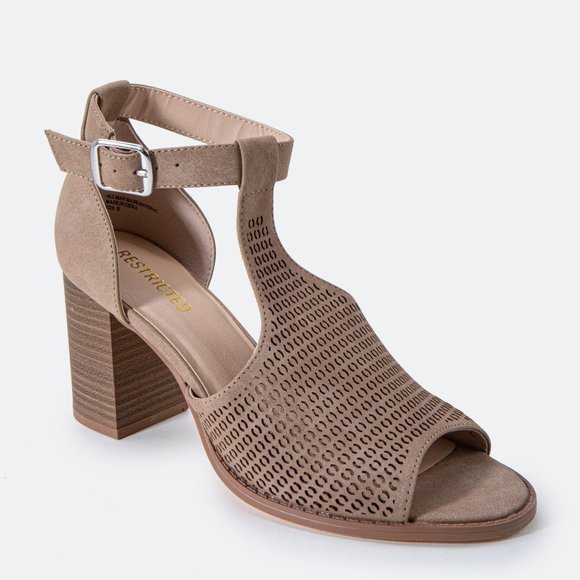 FREE SHIP | Francesca's | NWT Restricted Fayla Perforated Heel - Picture 1 of 11
